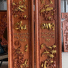 tranh gỗ cha mẹ dát vàng