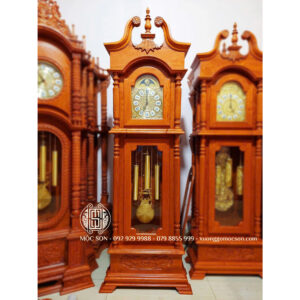 Đồng Hồ Cây Mẫu Sừng Trâu Gỗ Hương Đá Kích Thước 210x70x33 cm