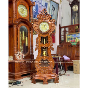 Đồng Hồ Cây Mẫu Hoa Lá Tây Hương Đá Kích Thước 180x70x46 cm