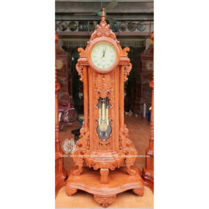 Đồng Hồ Cây Mẫu Hoàng Gia Gỗ Hương Đá Kích Thước 200x87x45 cm