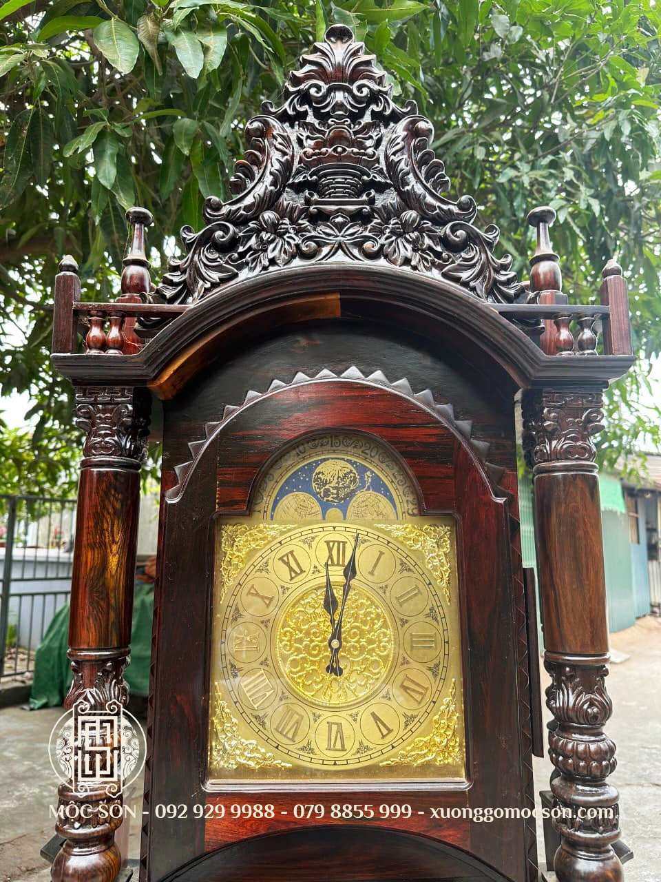 Đồng Hồ Tứ Trụ gỗ trắc
